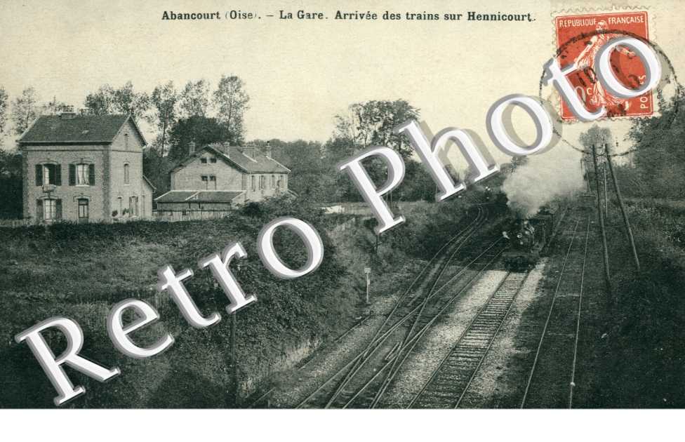 la Gare, Arrivee des trains sur Hennicourt