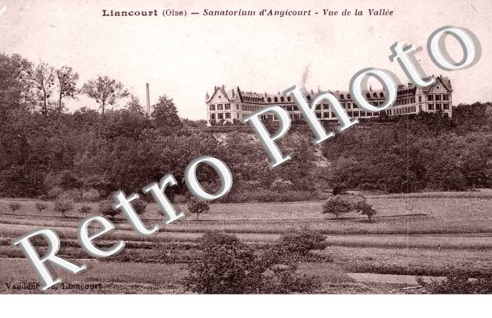 Sanatorium d'Angicourt - vue de la vallee