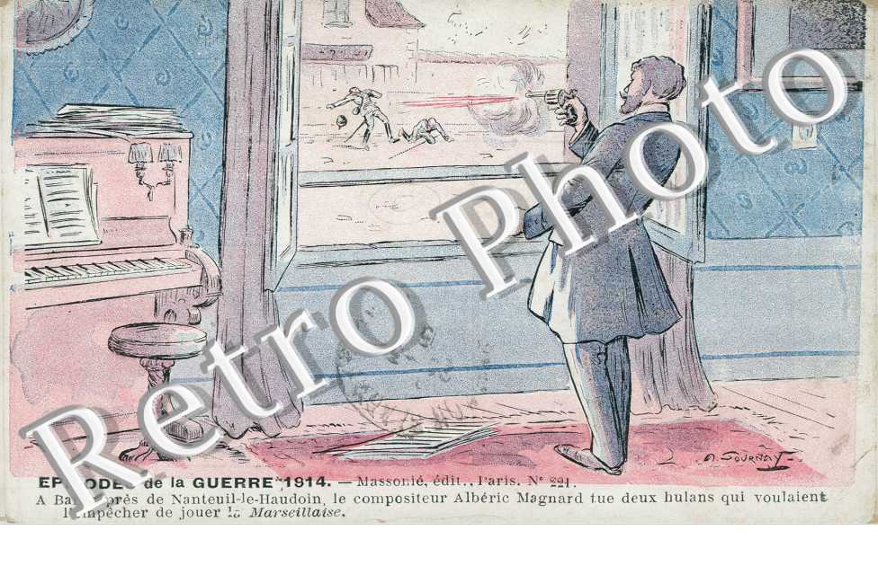 Le Compositeur Alberie Magnard tue deux Hulans