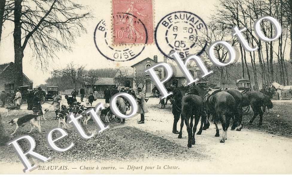 Depart pour la Chasse a courre