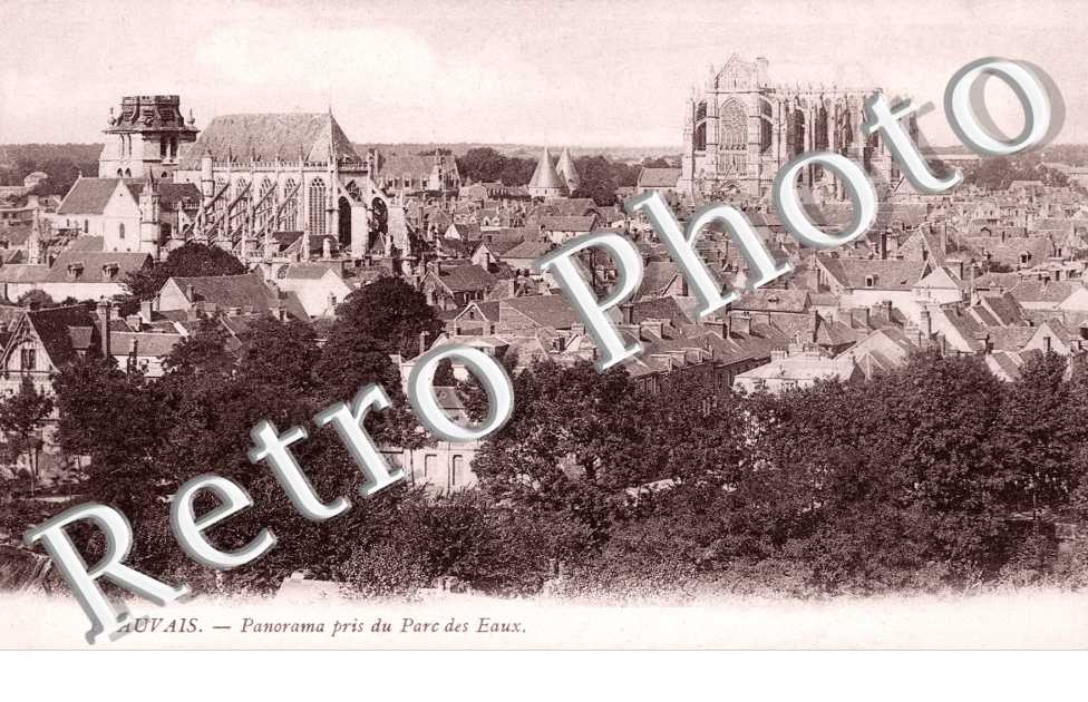 Vue panoramique prise du parc des Eaux