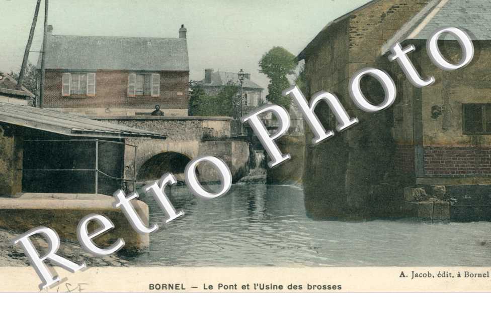 le pont et l'usine de brosses