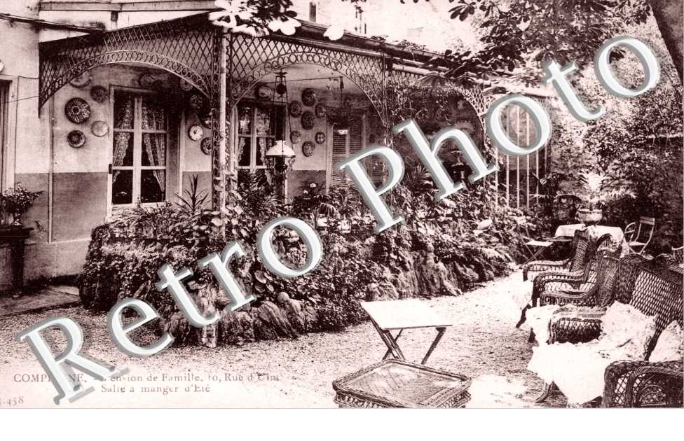 Pension de Famille, Rue d'Ulm, la Salle a Manger d'ete