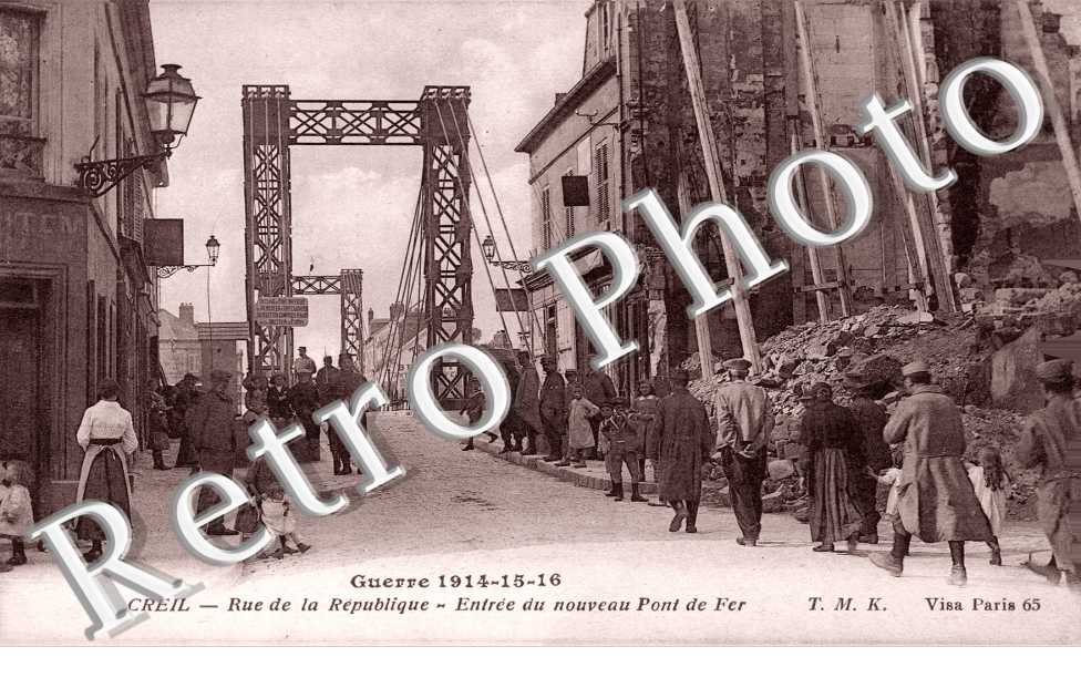 rue de la Re  Entree du nouveau pont de Fer