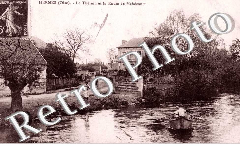 Le Therain et la route de Mehecourt