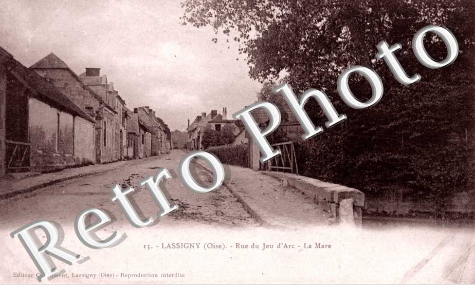 rue du jeu d' Arc, la mare