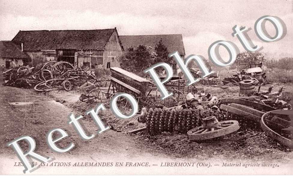 Matériel Agricole saccagé par les allemands