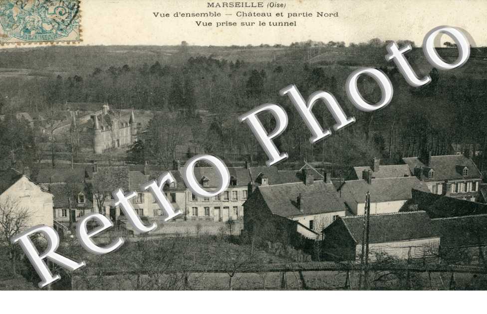 Vue d'Ensemble, Chateau et Partie Nord, Vue prise du Tunnel