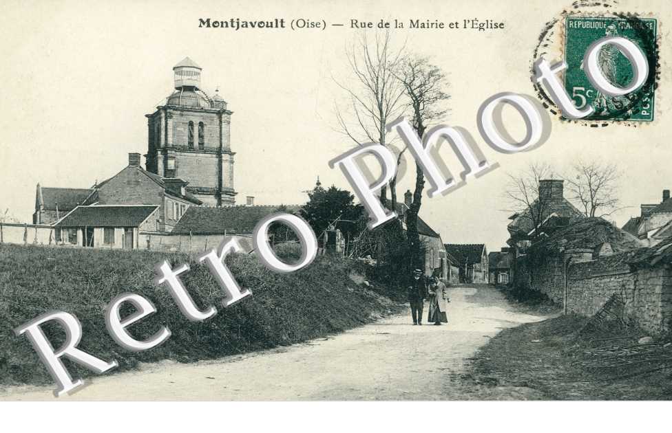rue de la mairie et eglise