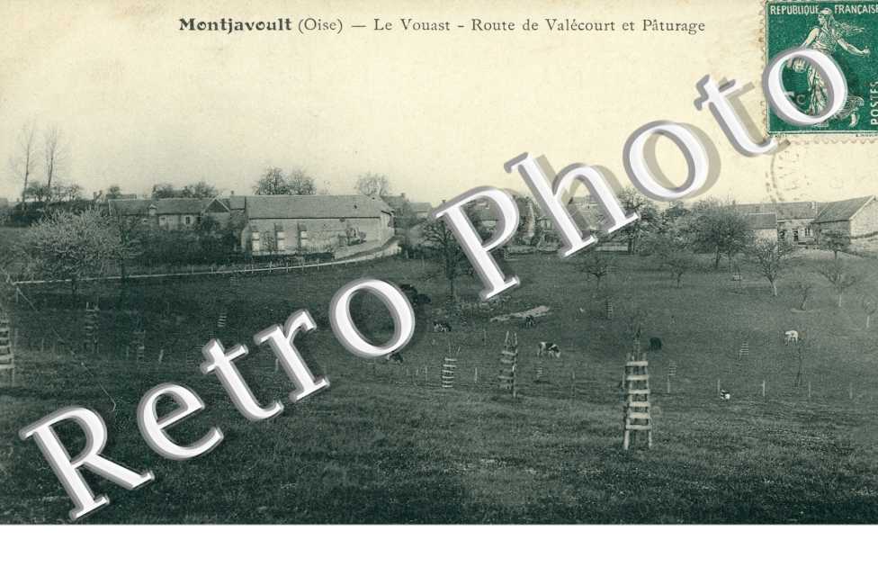 Le Vouast, Route de Valecourt et Paturage