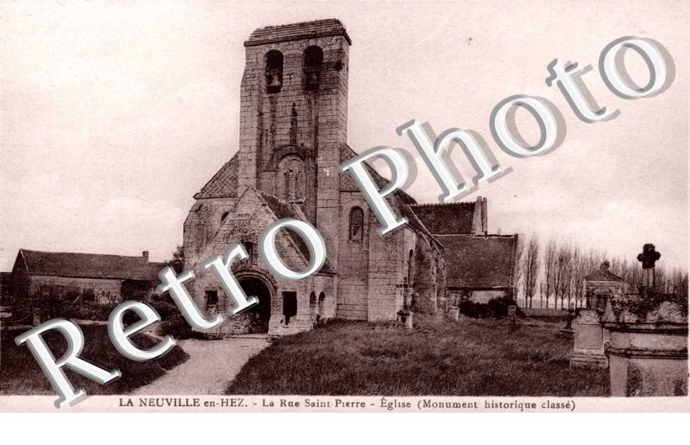 la rue Saint Pierre, eglise (monument historique classe)