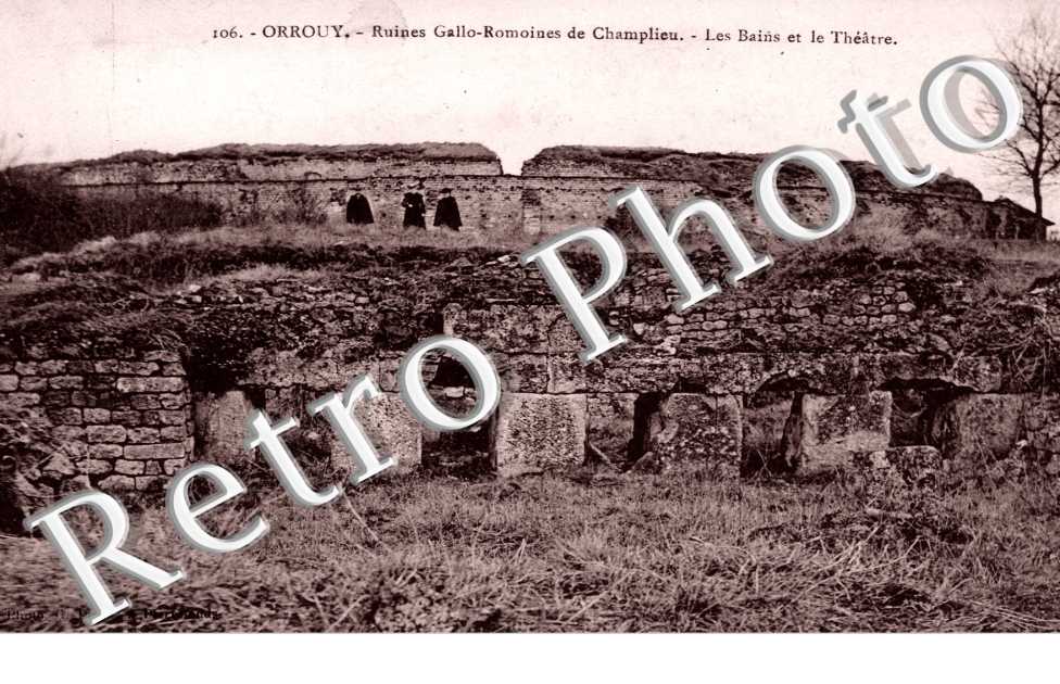 Ruines Gallo-romaines de Champlieu - les bains et le theatre