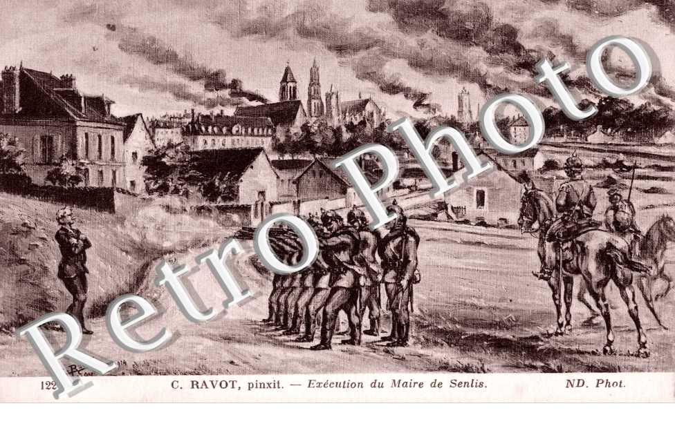 monsieur Odent maire de la ville fusille par les allemands septembre 1914