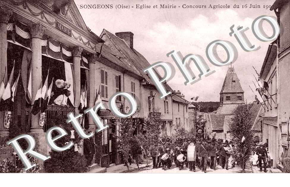 Eglise et Mairie, Concours Agricole du 16 juin 1997
