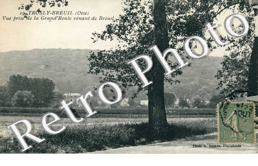 Vue prise de la Grande Route venant de Breuil