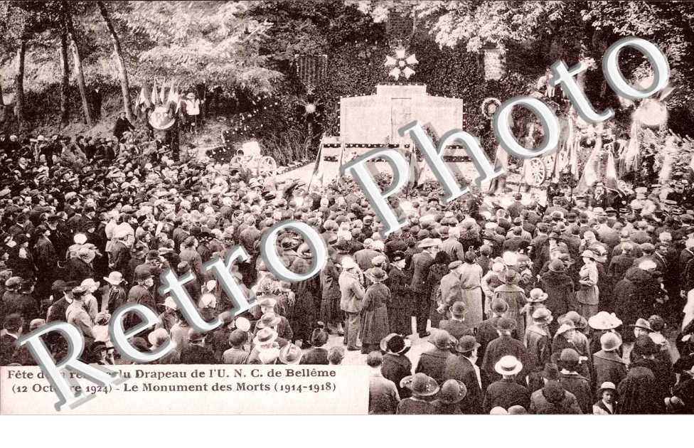 de la remise du drapeau de l'UNC 12 oct 1924