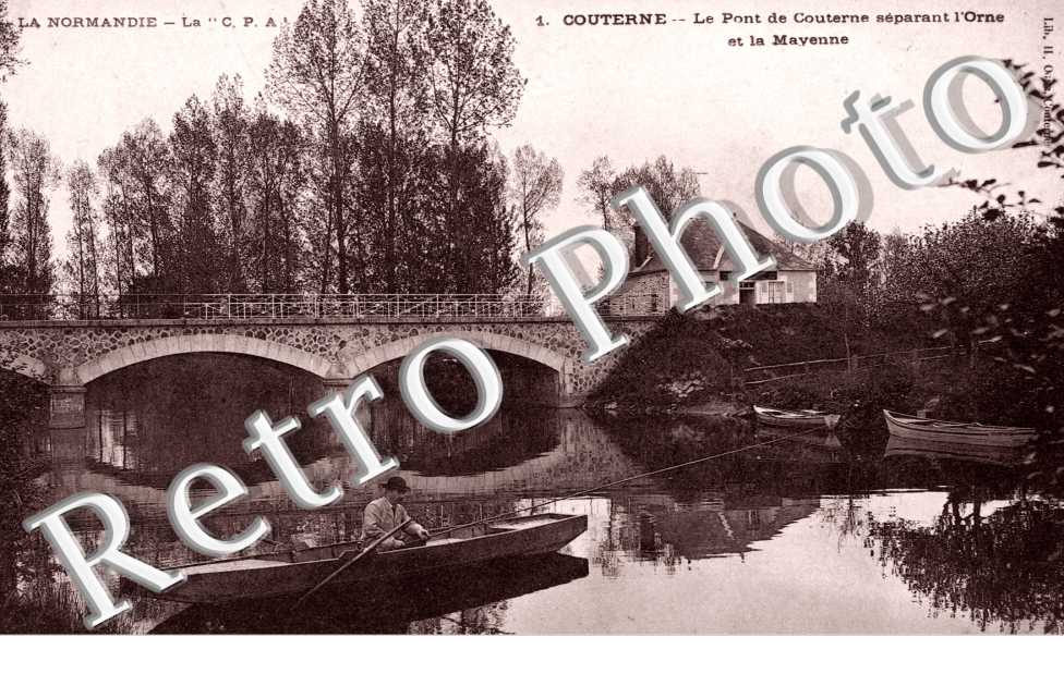 le Pont de Courterne separant l'Orne et la Mayenne
