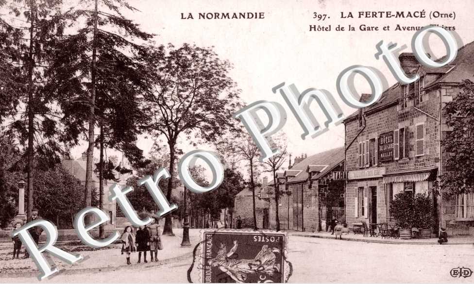 Hotel de la Gare et Avenue Thiers