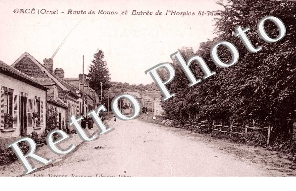 Route de Rouen et entree de l'hospice