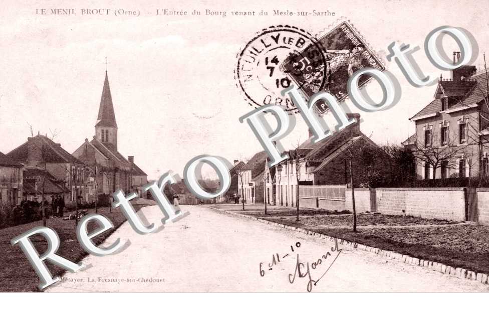 l'entree du bourg venant du Mesle-sur-Sarthe