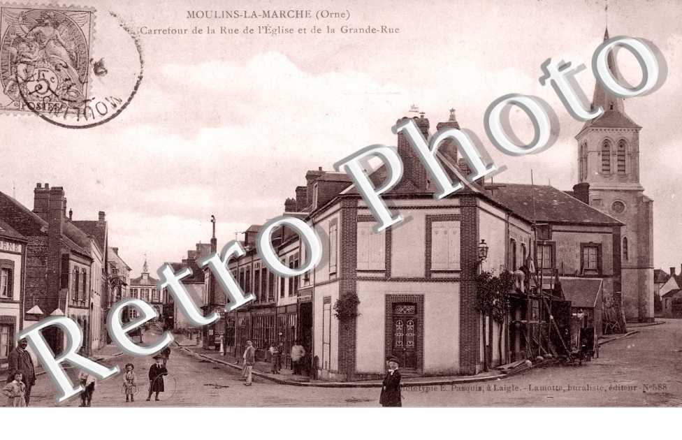 carrefour de la rue de l'eglise et de la grande rue