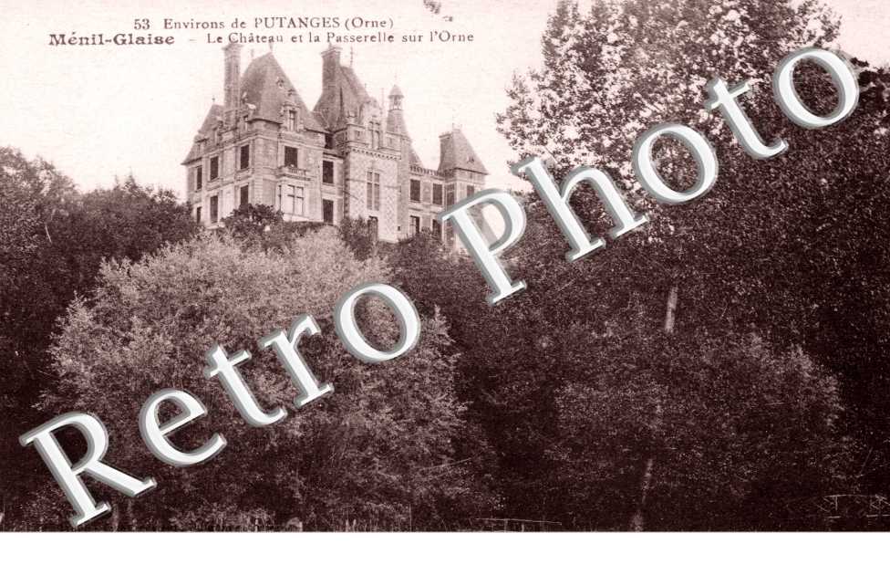 Le Chateau  et la Passerelle sur l'Orne