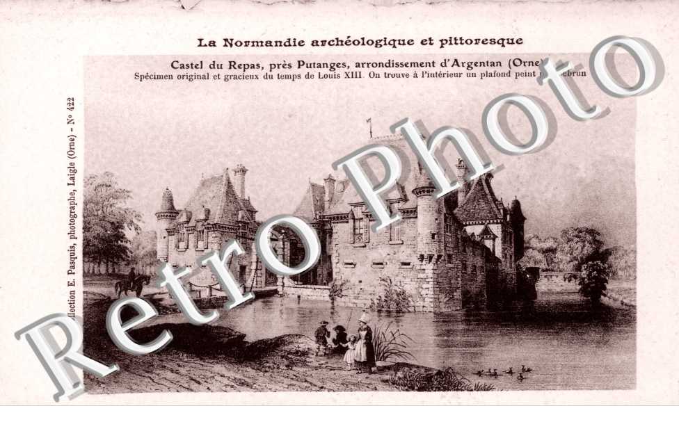 Castel du Repas, pres Putanges, arrondissement d'Argentan