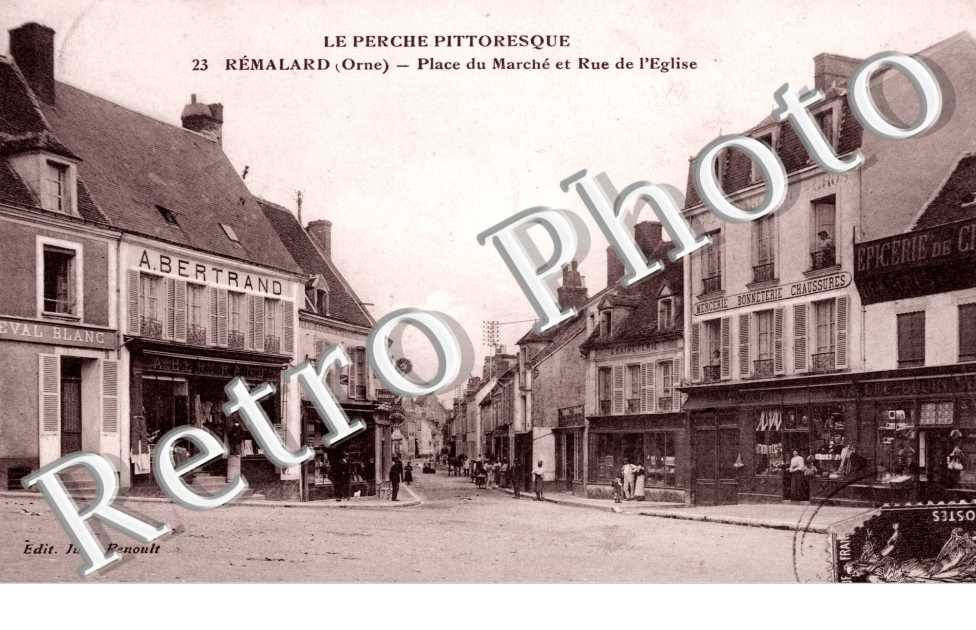 place du marche et rue de l'eglise