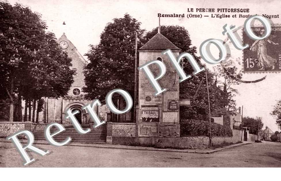 Eglise et Route de Nogent