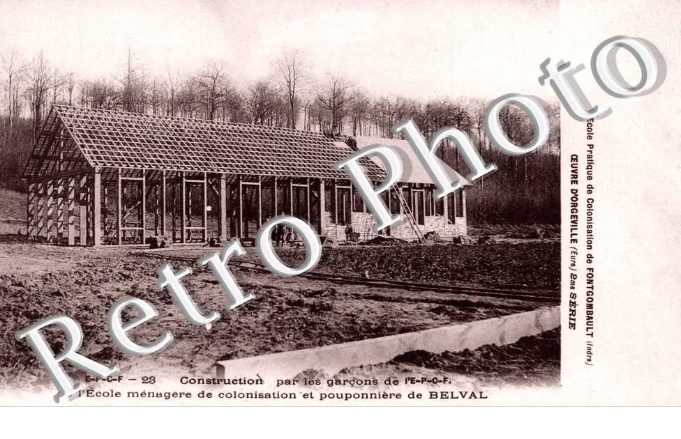 Ecole Pratique de Colonisation, Construction par les garcons de l'EPCF