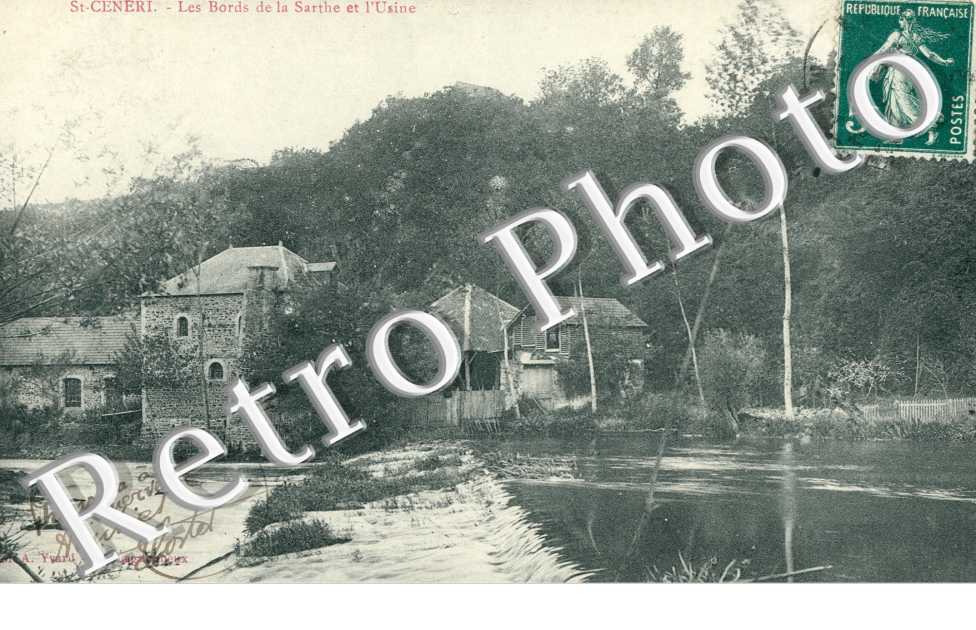 les Bords de la Sarthe et l'Usine