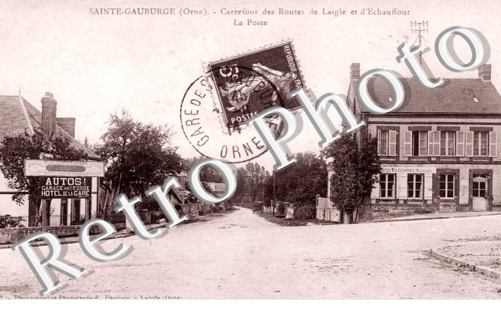 Carrefour des Routes de Laigle et d'Echauffour, la Poste