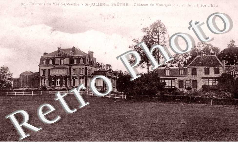 Château de Montgoubert vu de la Pièce d'eau