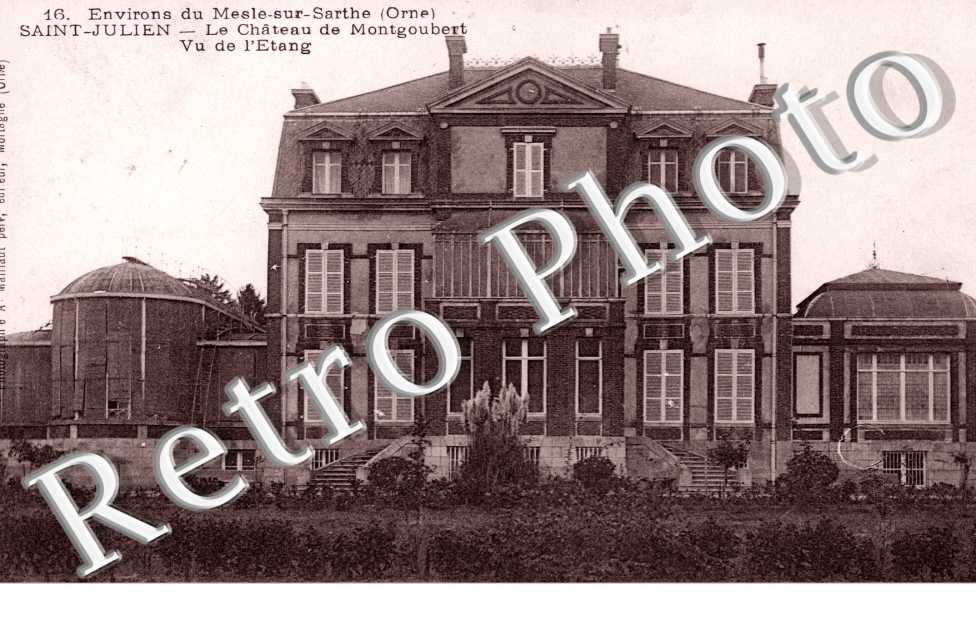 Château de Montgoubert vu de l'Etang