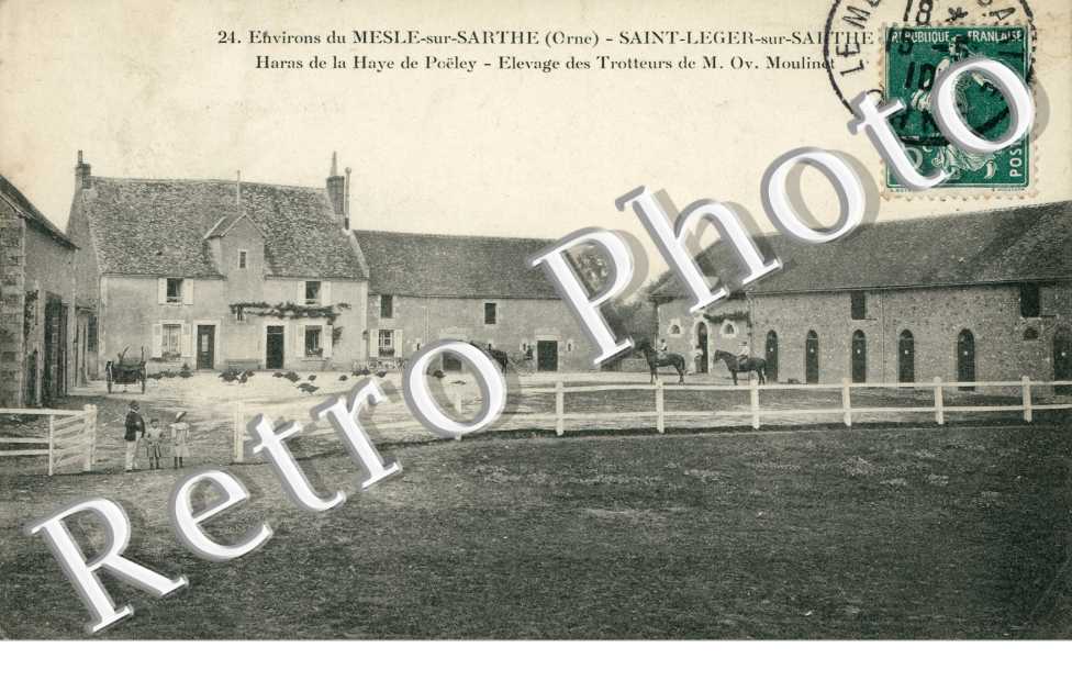 Haras de la Haye de Poëley, elevage des Trotteurs de Monsieur Ov. Moulinet