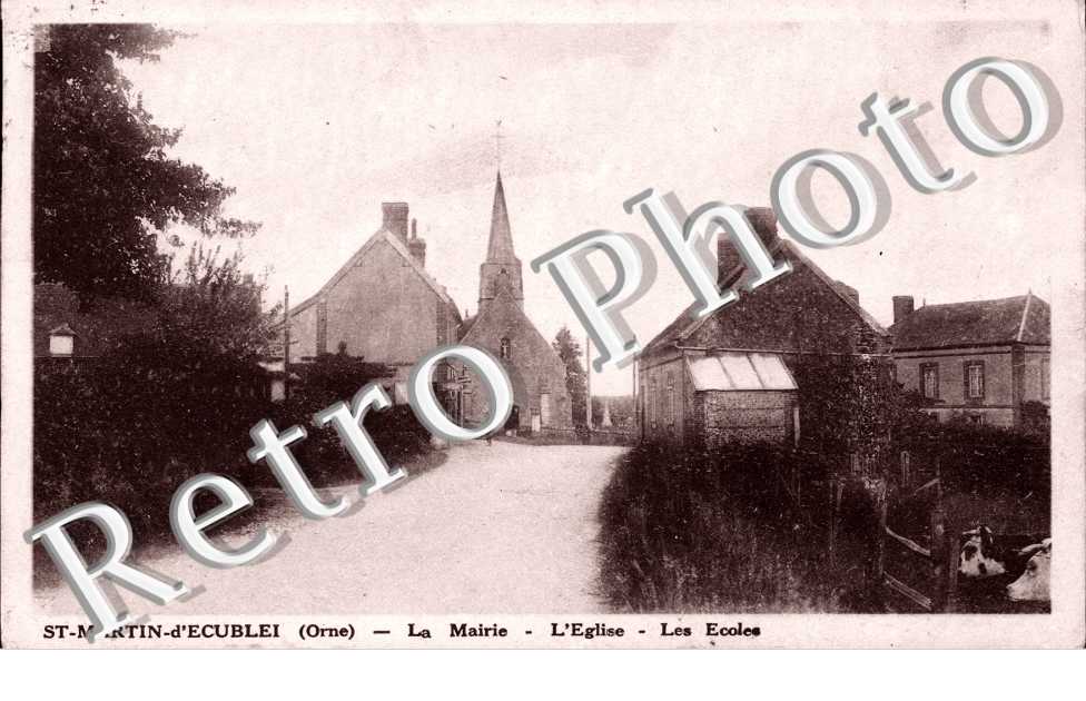 la mairie l'eglise les ecoles