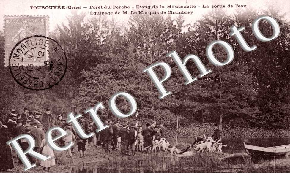 Foret du Perche, Etang de la Moussuette, Equipage de Monsieur Le Marquis de Chambray