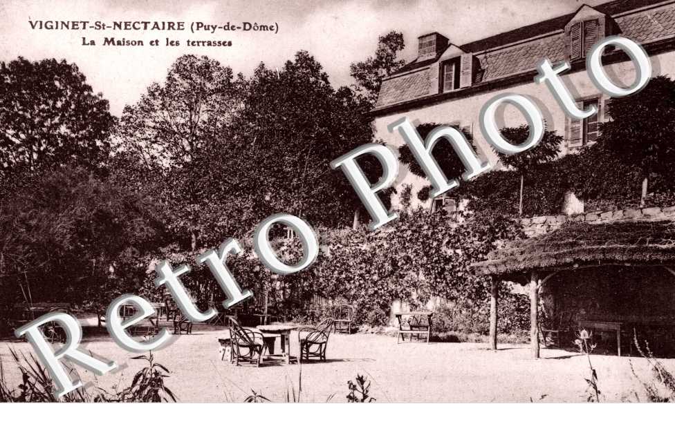 Viginet Saint Nectaire - La maison et les terasses