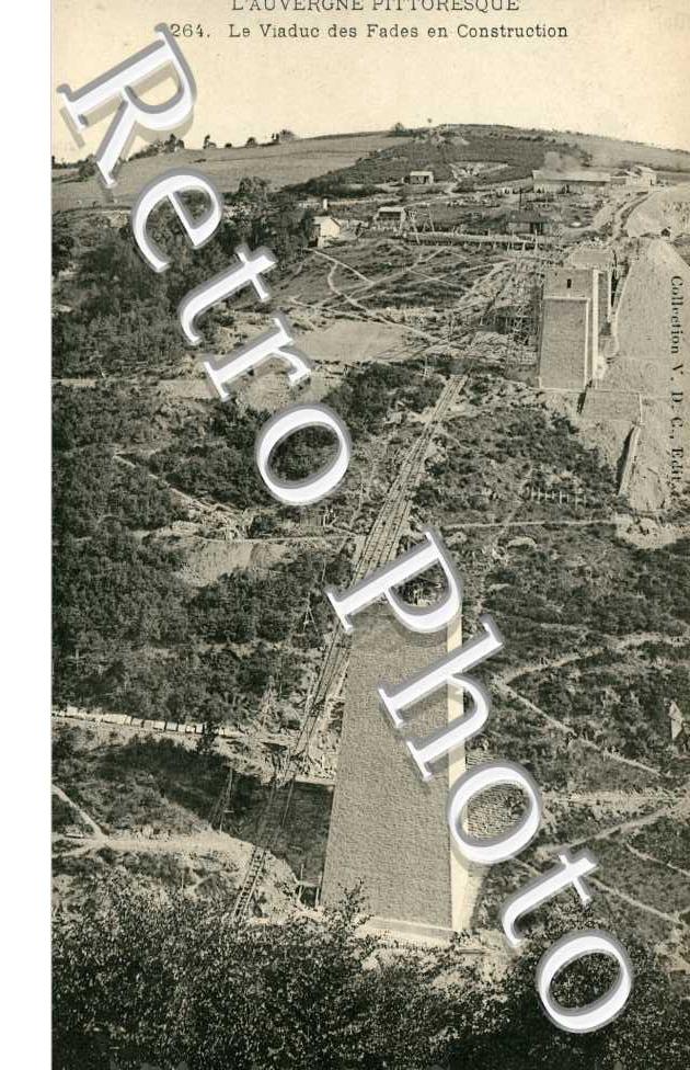 Viaduc des Fades en construction