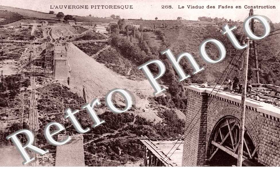 Viaduc des Fades en construction