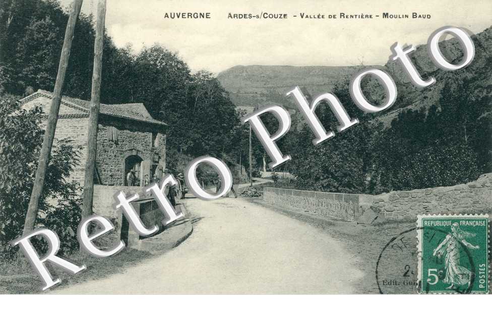 Ardes-sur-Couze, Vallee de Rentieres, Moulin Baud
