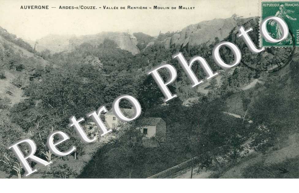 Ardes-sur-Couze, Vallee de Rentieres, Moulin de Mallet