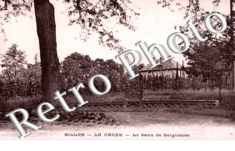 la croze  Le Banc de Seigneurs