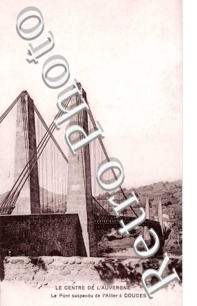 le pont suspendu de l'Allier
