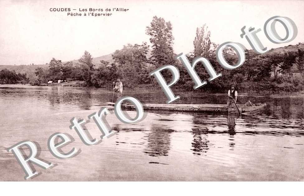 Peche a l'eervier, les bords d'alllier