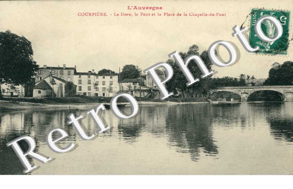 la Dore, le Pont et la Place de la Chapelle-du-Pont