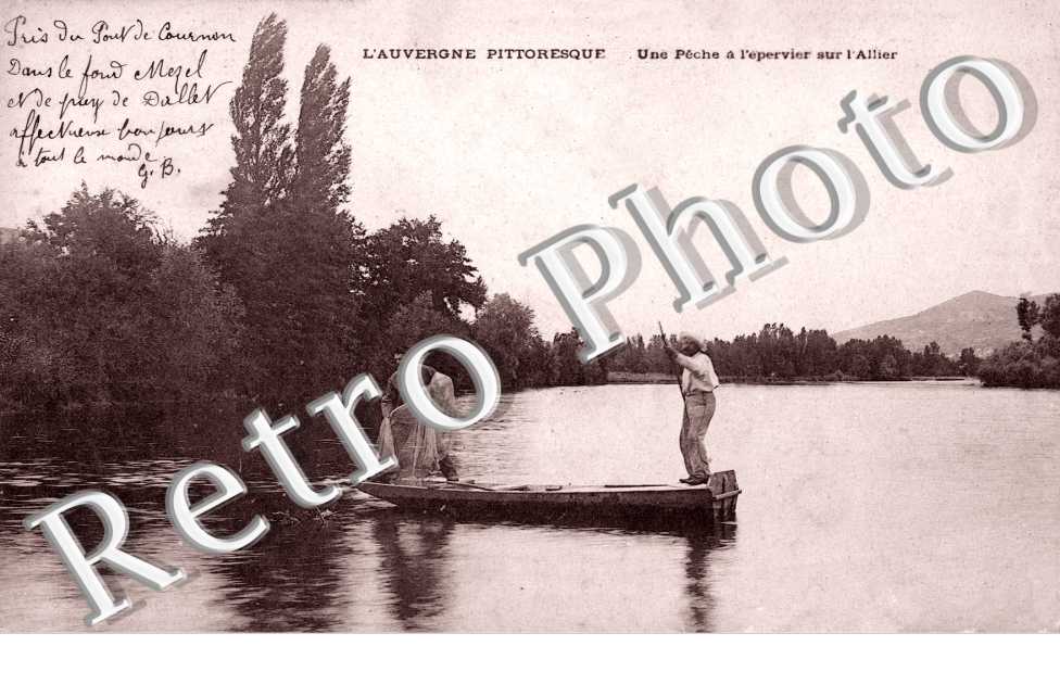 Une Peche a l'Epervier sur l'Allier