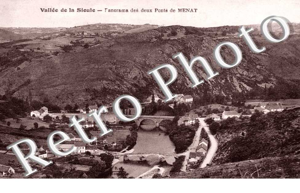 Panorama des deux Ponts de Menat