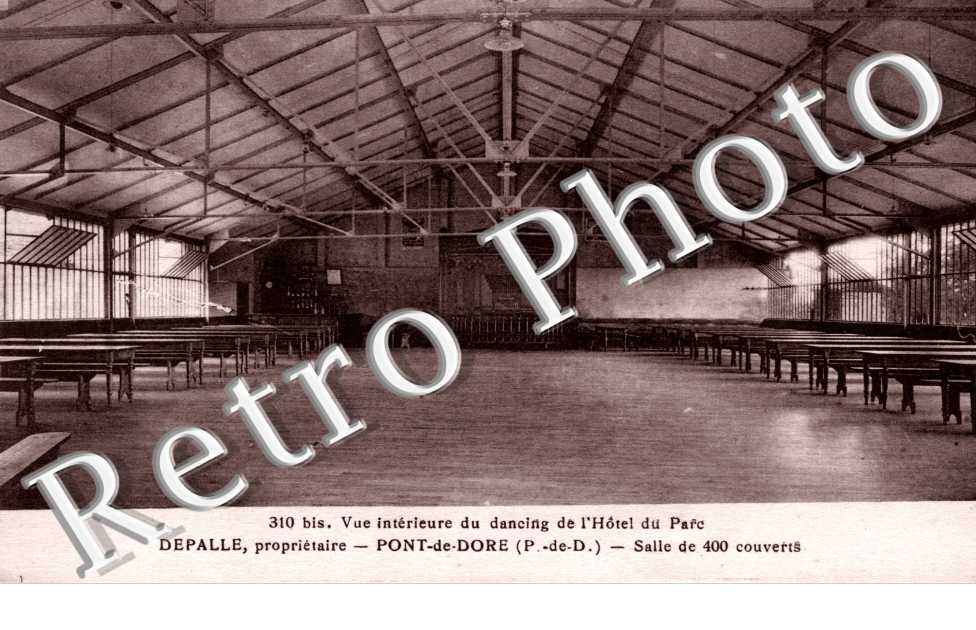 vue interieure du dancing de l'hotel du parc, Depalle proprietaire - Pont de Dore