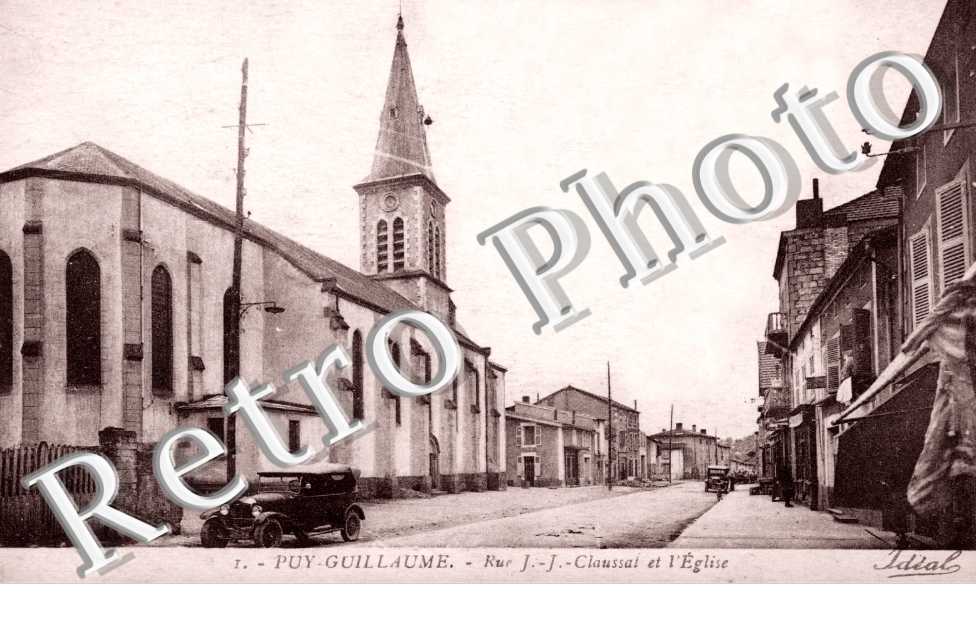 Rue J.J. Claussat et l'Eglise